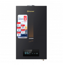Колонка газовая Thermex S 20 MD (Art black) (сенсорная, эл. модуляция, чёрная)